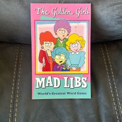 New Mad Libs The Golden Girls Worlds Greatest Word Game Book