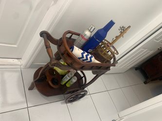 Mini bar made out of wood