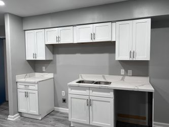 Cabinets and counter tops
