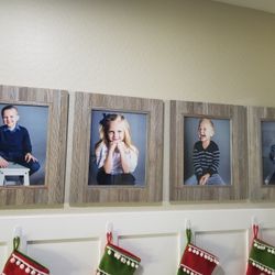 4 Wood Photo Frames (17x20) - Fits a 11x14 Pic inside