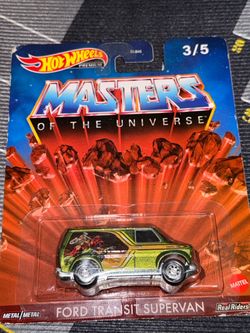 Hot Wheels Ford Transit Super Van Master Of the Universe card has issues 2022