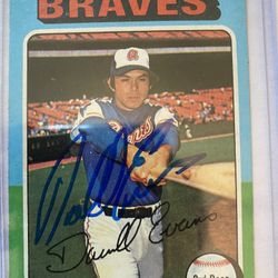 Braves Tigers Giants Autograph baseball Card