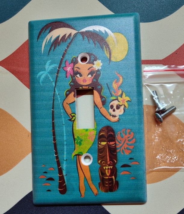 Hula Girl Light Switch Cover Plate