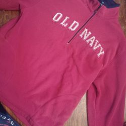 Old Navy Mainly Red Sweatshirt In Like New Condition  Size: Large 
