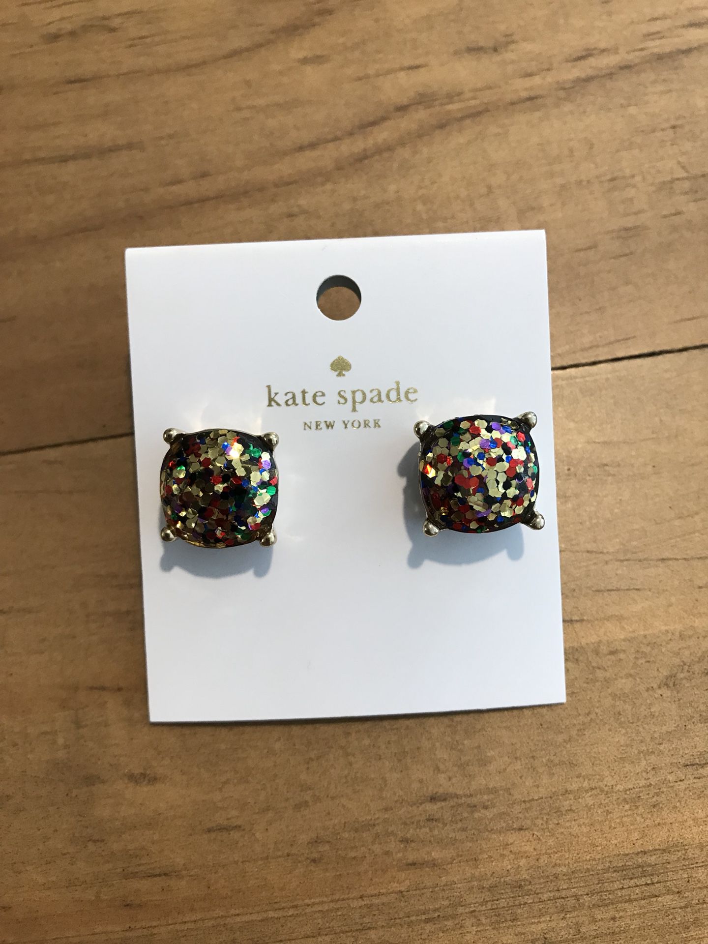 Kate Spade glitter stud earrings