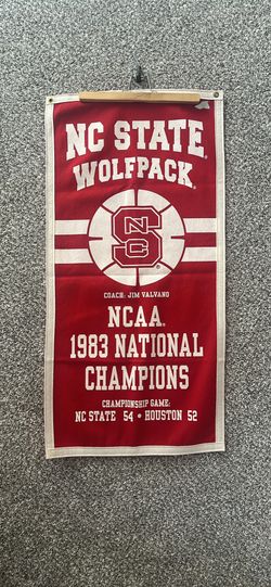 NC State Basketball 1983 Championship Banner