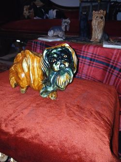 Porcelain Pekingese Dog