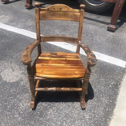 Kids Solid Wood Rocking Chair