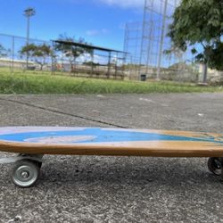 Vintage Wood Deck Skateboard From 1960s