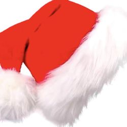 Red and White Christmas Santa Hat