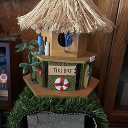 Tiki bar birdhouse