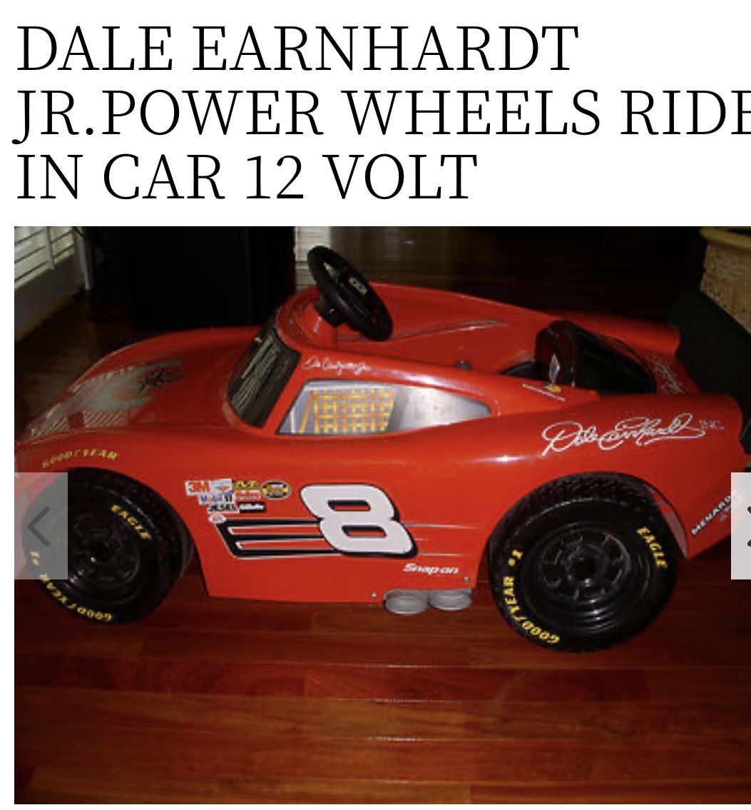 Dale Earnhardt Jr Power Wheels Ride On Car