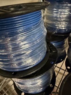 #12 wire THHN 500ft solid cable new roll ( BLUE available ONLY)