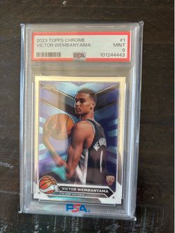 Victor wembanyama psa 9 rookie 2023 Topps chrome