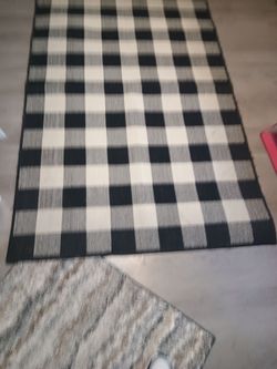 Checkered rug