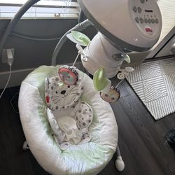 NEW Fisher Price Snow Leopard Infant Swing