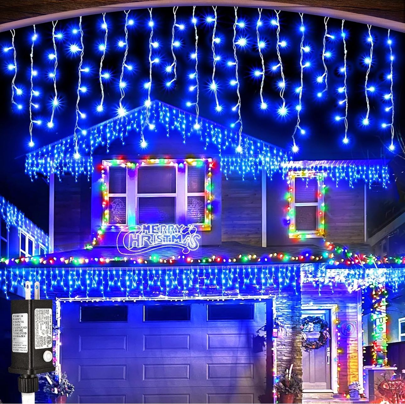 Christmas Lights 99’ Blue LED Outdoor