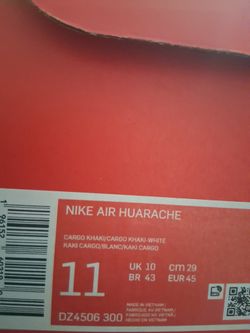 Nike Huarache Cargo Khaki Green N Blk