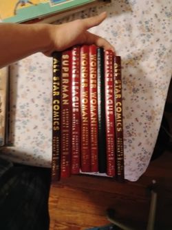 Eight hardback DC bundle wonder woman, justice leage, and all star