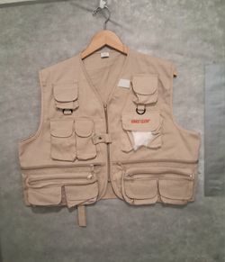 Eagle Claw Deluxe Utility Fly Fishing Vest : 10 Pockets : NWOT : Size Medium