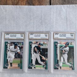 3 Gem Mt 10 Ichiro Suzuki Rookie Baseball Cards 
