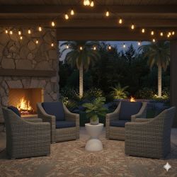 4pc Outdoor Patio Furniture Conversation Set