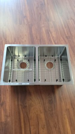 16 Ga handmaid stainless steel sink tight radius