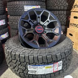 TRD Rep with Falken Wildpeak AT4W New Wheel and Tire Package for Tacoma,4Runner,FJ Cruiser 