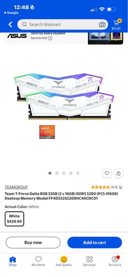 TeamGroup T-Force Delta RGB DDR5 32GB RAM Kit