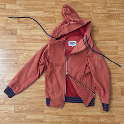 Vivienne Westwood MAN Hooded Zip Jacket – Rust Orange, Size 46