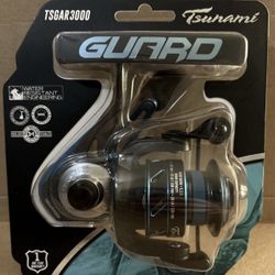 Tsunami Guard 6000 Spinning Reel Water Resistant 4.9:1 20lb Drag 3+1 Bearings
