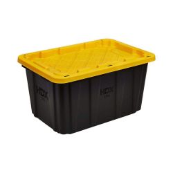 Black storage tote
