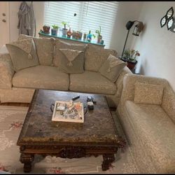 Sofa and Chaise Lounge
