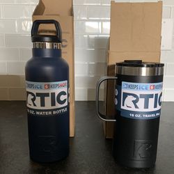 New Rtic Water Bottle And Travel Mug