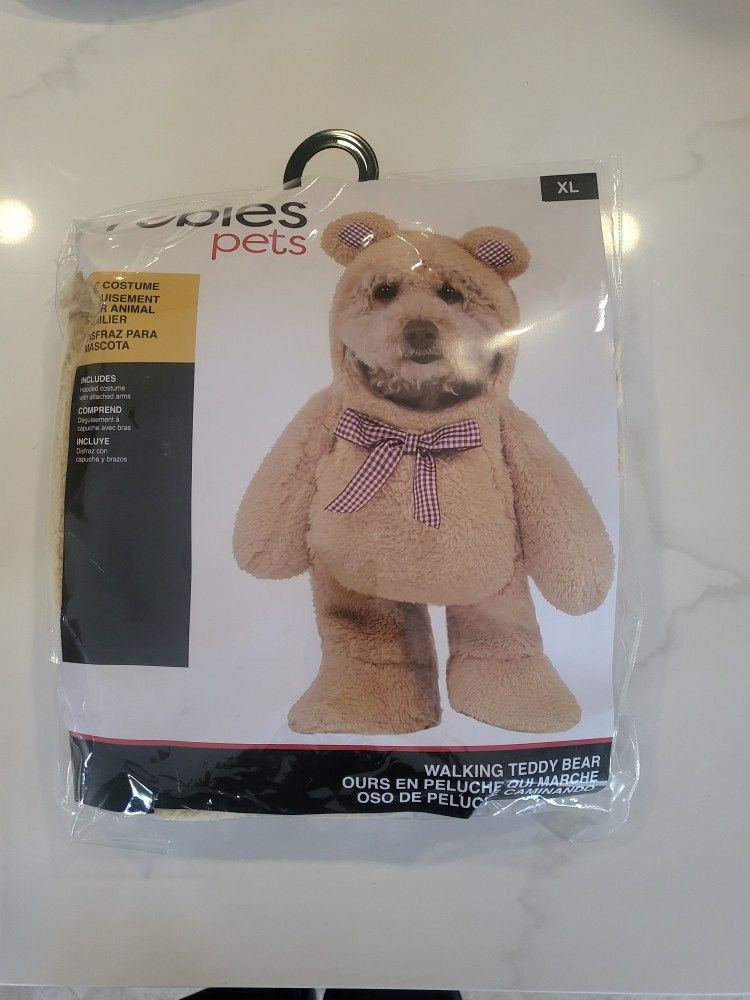 Dog Teddy Bear Costume XL Halloween Plush Stuffed Animal