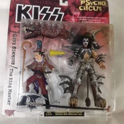 1998 McFarland Toys Kiss Gene Simons Psycho Circus Action Figure.