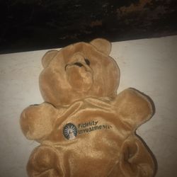 Fidelity investment hand puppet two sided 