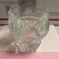 Avon Cover 24% Full Lead Crystal Candle Holder