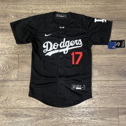 Youth LA Dodger Ohtani black Stitched Jersey, S To xl 