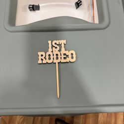 1st Rodeo Cake Topper