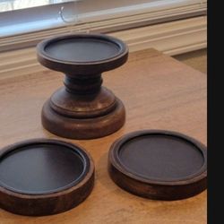 Candle Holders Wood