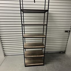 Huisen Furniture closet brand new just assembled 7 Tier pretty heavy metal frame wooden shelf 