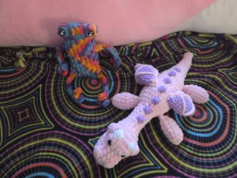 Crochet Frog and Dragon