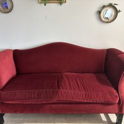 Vintage Velvet Sofa 