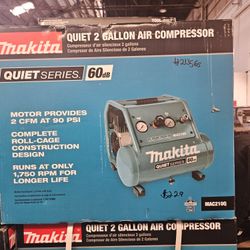Makita Quiet 2 Gallon Air Compressor 