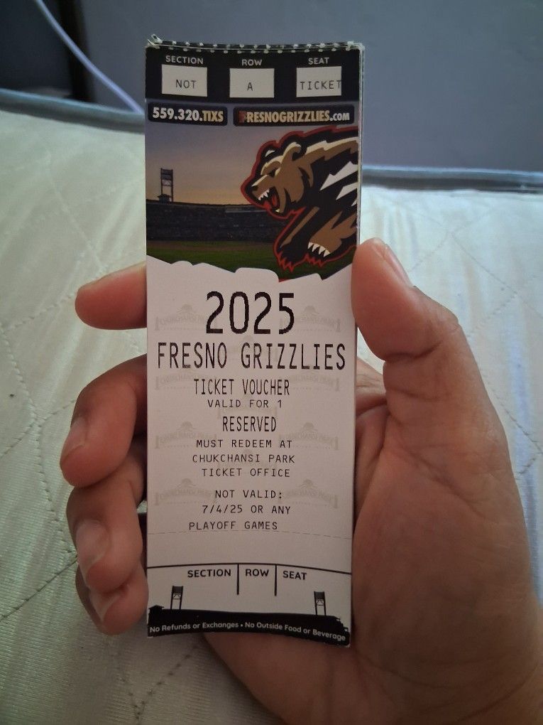 Fresnp Grizzly Tickets 