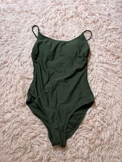 green swimsuit 