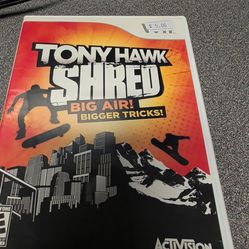 Tony hawk shred wii
