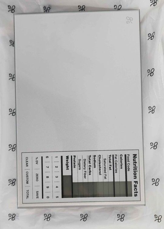 Greater Goods Nourish Digital Kitchen Food Scale and Portions Nutritional Facts Display