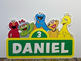 Name sign and photo prop